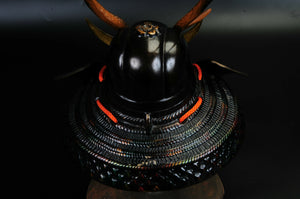 Japanese Vintage Samurai Helmet  shikanosuke kabuto with a mask Tsushima