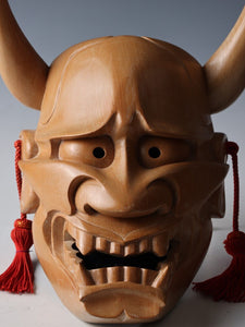 Japanese Vintage Wooden Noh Mask Hannya 般若 -Jealousy Woman-