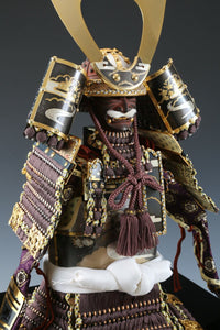 Japanese Beautiful Vintage Samurai Figure Doll Kamakura Pure Bronze Using Style