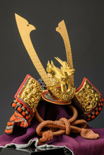 Beautiful Vintage Samurai Pure Silk Kabuto Helmet -Kamakura Tsushima Style- 龍玉