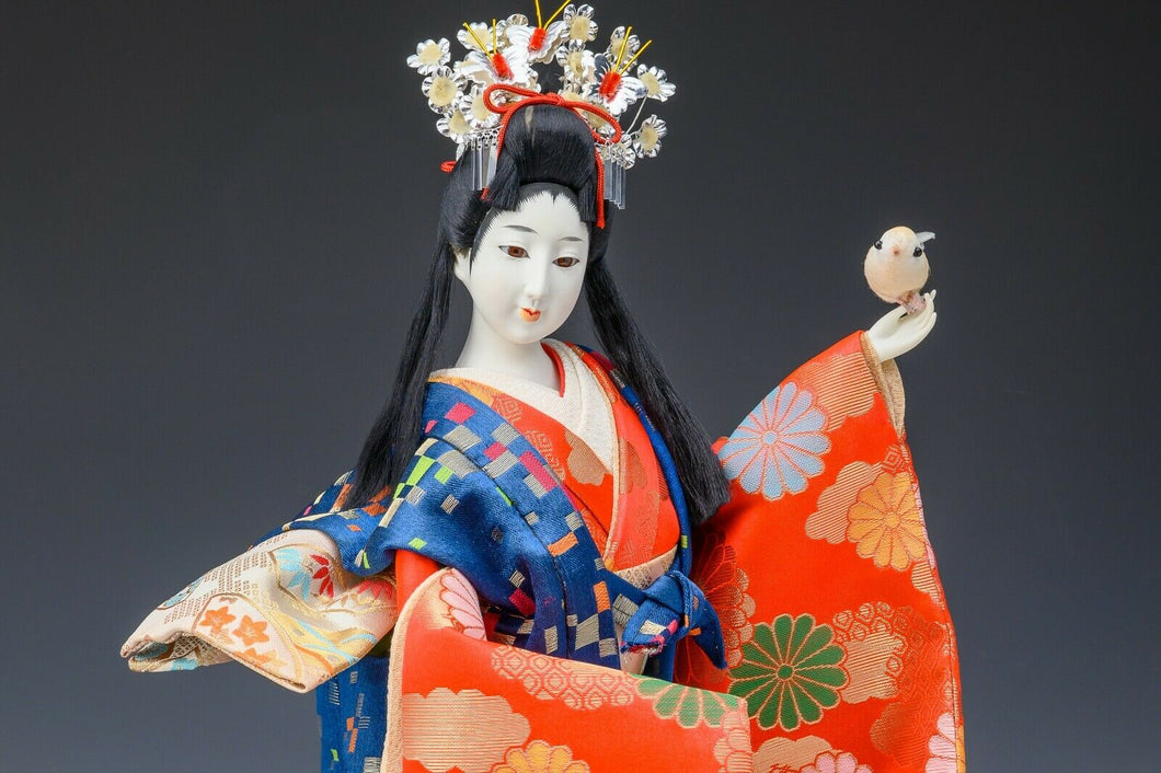 Japanese Vintage Beautiful Geisha Doll  -Classic Style-