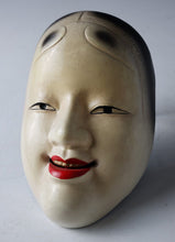 Kyoto Vintage colored Iron NOH MASK -Young Lady- 小面 Ko-omote