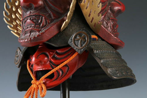 Extremely Rare Japanese Samurai Helmet -guardian deity of the three jewels-