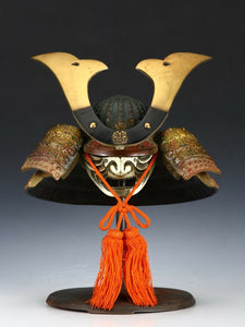 Samurai Helmet -Minamoto Zuisho Kabuto with a Mask-