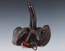 Old Vintage Japanese Paper Clay Noh Mask Plaque -Tengu- Braggart Showa Era