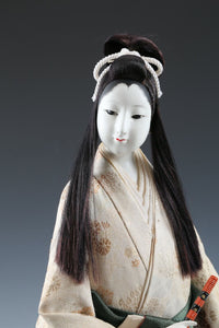 Japanese Old Vintage Geisha Doll -Classic Flute Style-