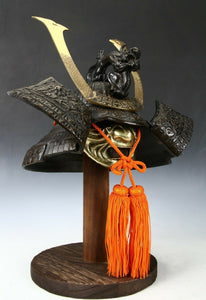 Japanese Stunning Black Samurai Helmet -Genji Dragon Kabuto- Tsushima