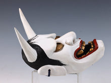 Japanese Beautiful Vintage Noh Mask -Hannya- Ceramic Tsushima