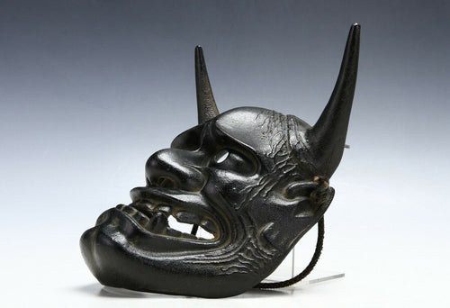 Great Quality Nice Vintage Iron Noh Mask Hannya 般若 -Jealousy Woman-