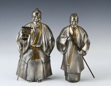 Very Rare Product Japanese Noh White Copper Figure Great Takasago Couple