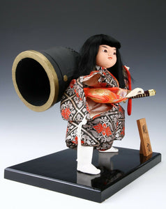 Beautiful Japanese Legendary Buddhism Soldier Samurai Doll -Benkei-