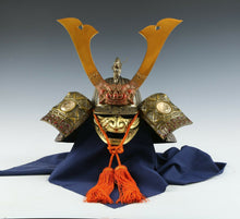 Samurai Helmet -Genji Tametomo Zuisho Kabuto with a Mask- Rare 為朝