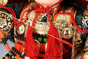 Beautiful Japanese Samurai Doll -The Little General- Bow and Arrows 56cm