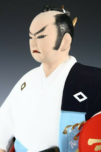 Japanese Vintage Hakata Clay Doll -Great Samurai Mori Tahei-