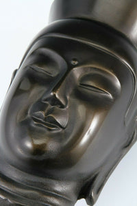 Beautiful Japanese Buddhism Miroku Bronze Mask -Bosatsu-