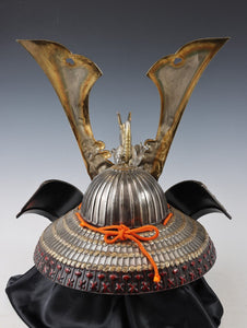 Japanese Samurai Helmet -Dragon and Hawk Deco Kabuto with a mask-