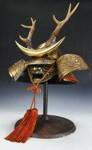 Japanese Vintage Samurai Helmet  shikanosuke kabuto with a mask