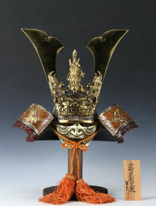 Japanese Fabulous Samurai Helmet -Dragon with a mask- Tsushima