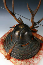 Life Size Japanese Samurai Helmet -shikanosuke kabuto- with a Replica Tsushima