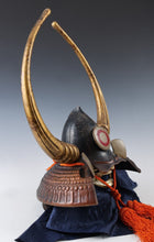 Old Vintage Japanese Samurai Helmet -Kuroda Nagamasa- with a mask Rare 黒田長政