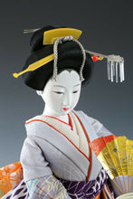 Beautiful Japanese Vintage Geisha Doll -The Happiness Fan- 55cm