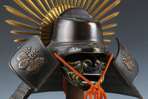 Japanese Vintage Samurai Helmet -Hideyoshi Kabuto with a mask-  Age of Samurai