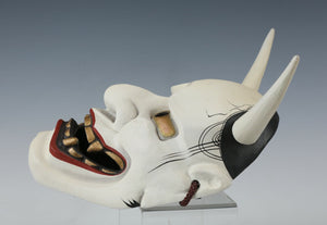 Made In Japan Beautiful Ceramic Old Vintage Noh Mask Hannya 般若 -Jealousy Woman-