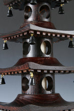 Japanese Vintage Wooden Figure Five Story Pagoda Lamp 五重塔