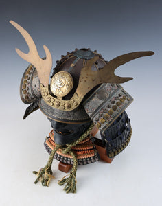 Japanese Old Vintage Samurai Wearable Kabuto Helmet with a BONUS MASK