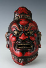 Vintage Japanese Clay Buddhism Mask -Nio- Rare Product