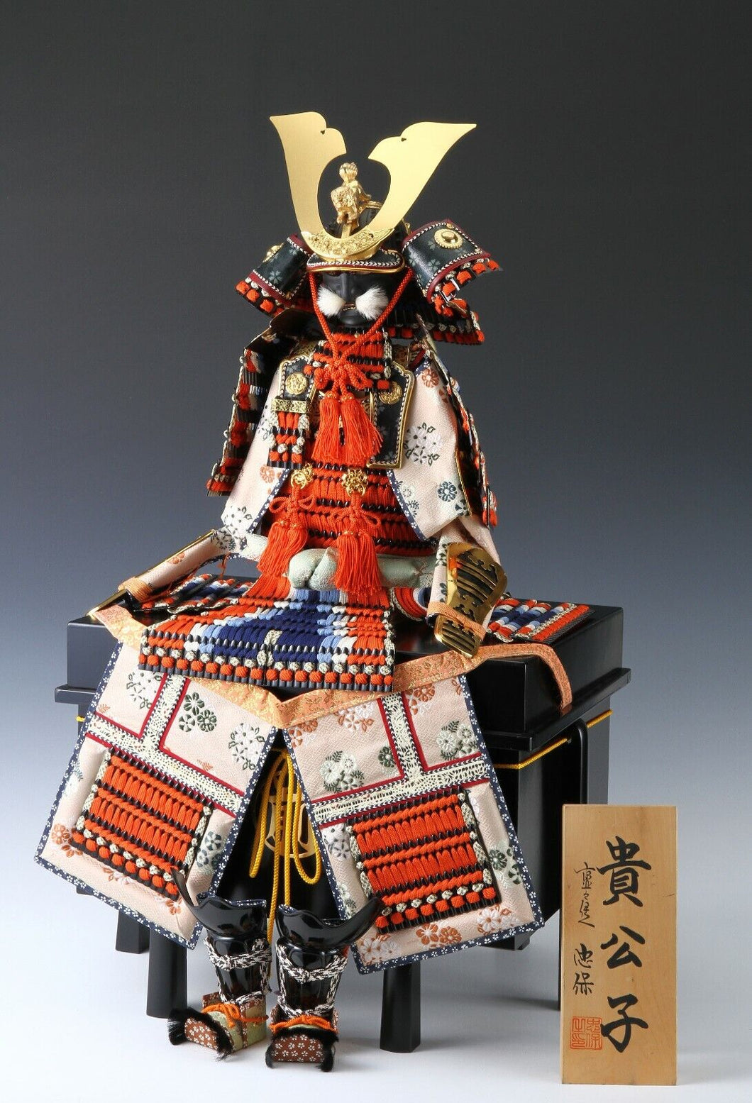 Japanese beautiful Samurai Figure Doll -Tadayasu Product- Tsushima