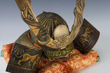 Largest Massive Old Vintage Japanese Samurai Helmet -Rising Dragon and Tiger-