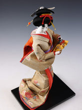 Vintage Classic Style Japanese Traditional Fan Geisha Doll -Oyama Doll- 舞扇