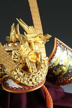 Rising Dragon Samurai Kabuto Helmet -Pure Bronze Using- 正絹威