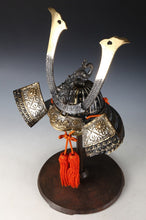 Japanese Stunning Silver Samurai Helmet -Genji Dragon Kabuto- Tsushima