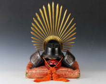 Japanese Vintage Samurai Helmet -Hideyoshi Kabuto with a mask-  Age of Samurai