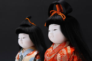 Beautiful Japanese Ichimatsu Style Pair Doll