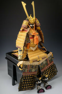 Beautiful Japanese Vintage Samurai Figure Doll -Uehara Product- 98cm Tsushima