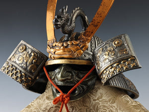 Showa Japanese Samurai Middle Size Helmet -Genji Kabuto-