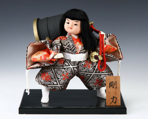 Beautiful Japanese Legendary Buddhism Soldier Samurai Doll -Benkei-