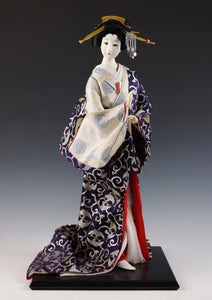 Beautiful Japanese Nice Vintage Geisha Doll -The Happiness- 57cm