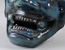 Authentic Old Vintage Japanese Glaze Pottery NOH MASK -Han-nya-