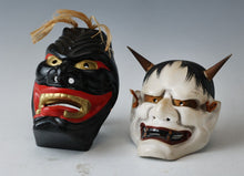 Vintage Plaster Wooden Ceramic Mask Plaques 10 Set All Showa Product