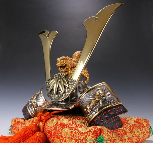 Japanese Samurai Helmet -Yoshitsune LEO Kabuto-  Tsushima