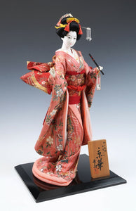 Japanese Beautiful Geisha Doll -Kyoto Traditional Flute Style-  58cm