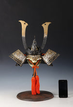 Japanese Stunning Silver Samurai Helmet -Genji Dragon Kabuto- Tsushima