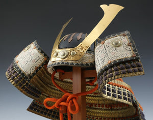 Japanese Wearable Samurai Helmet -Nice Vintage Condition Product-