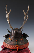 Japanese Vintage Great Samurai Helmet -Shikanosuke Kabuto- with a mask Tsushima