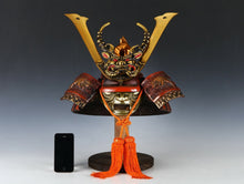 Japanese Samurai Kabuto Helmet -big dragon with a mask- Massive Red Tsushima