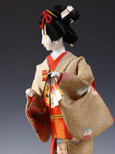 Vintage Classic Style Japanese Traditional Fan Geisha Doll -Oyama Doll- 舞扇